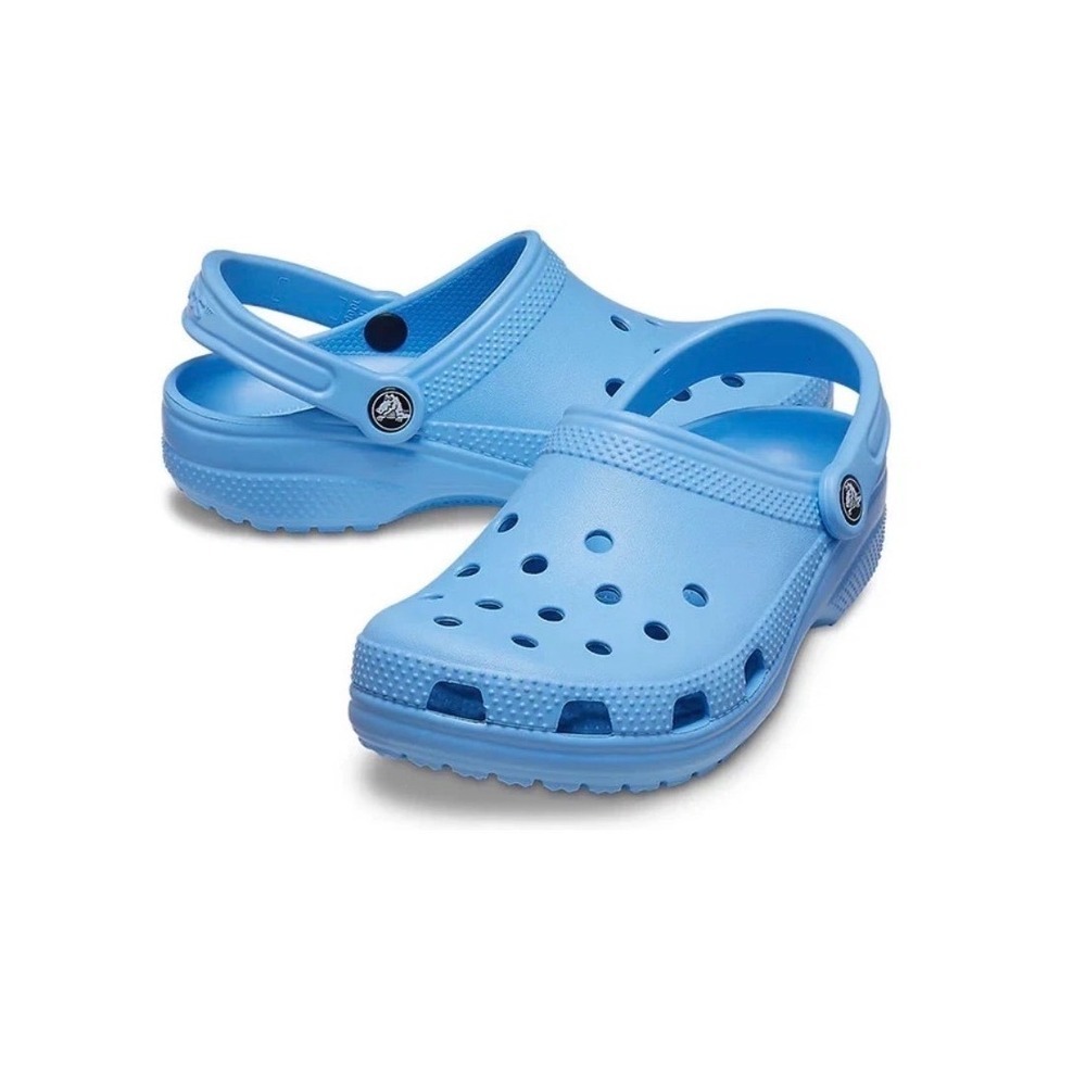 CROCS Adults Light Blue Classic Clogs Sz: Mens 9/ W 11